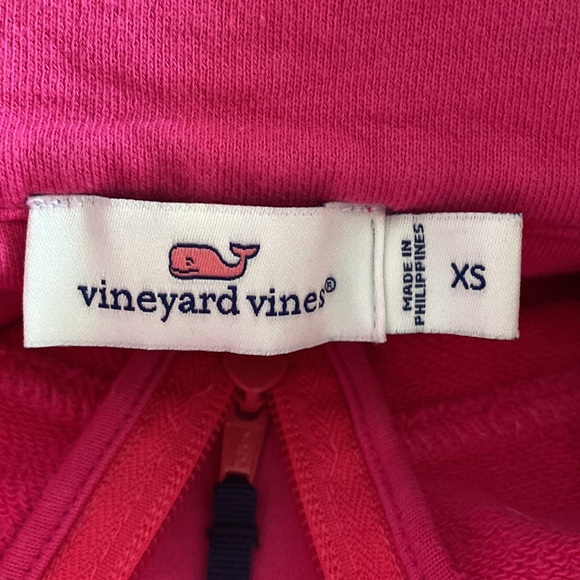 Vineyard Vines Hot pink 1/4 Zip Sweatshirt - Picture 7 of 8